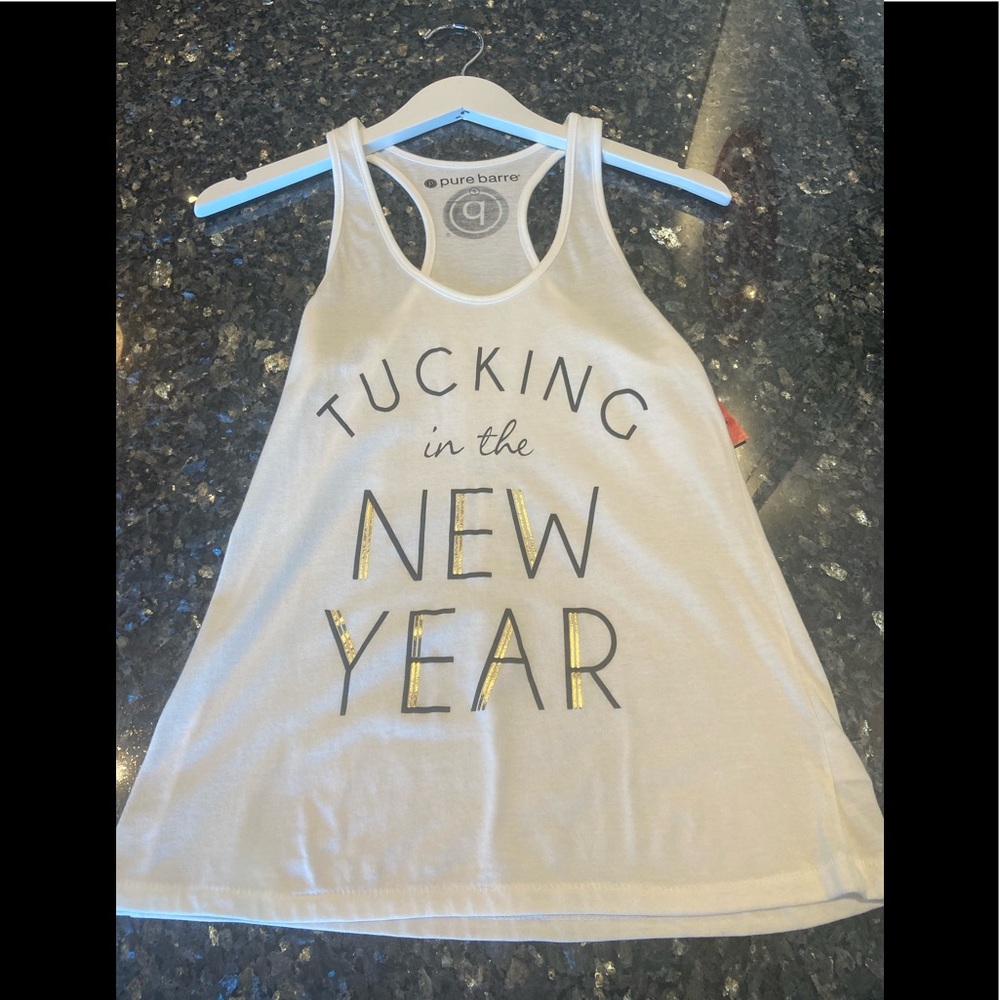Pure Barre- tucking in the new year tank